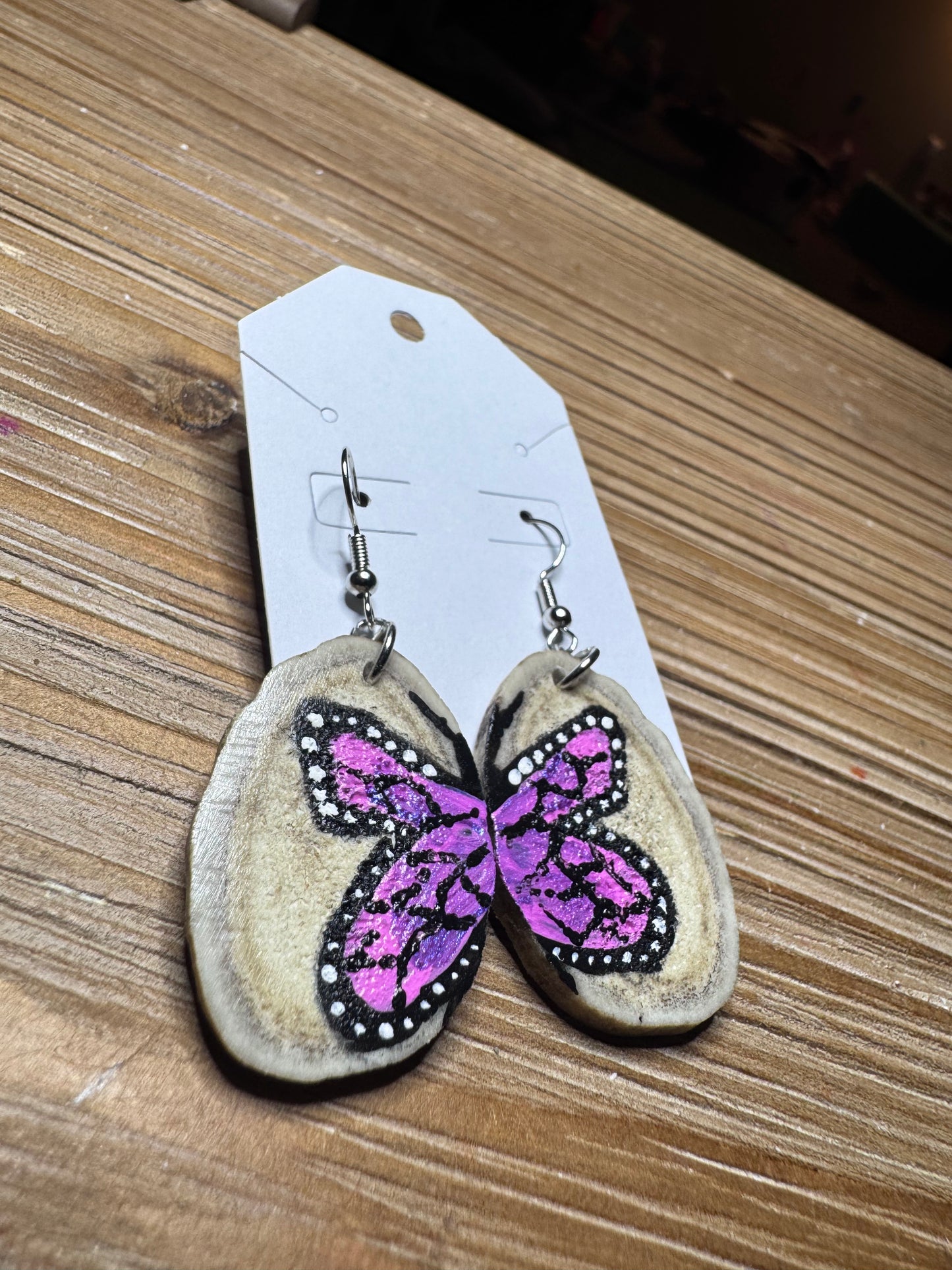 Pink Butterfly Antler