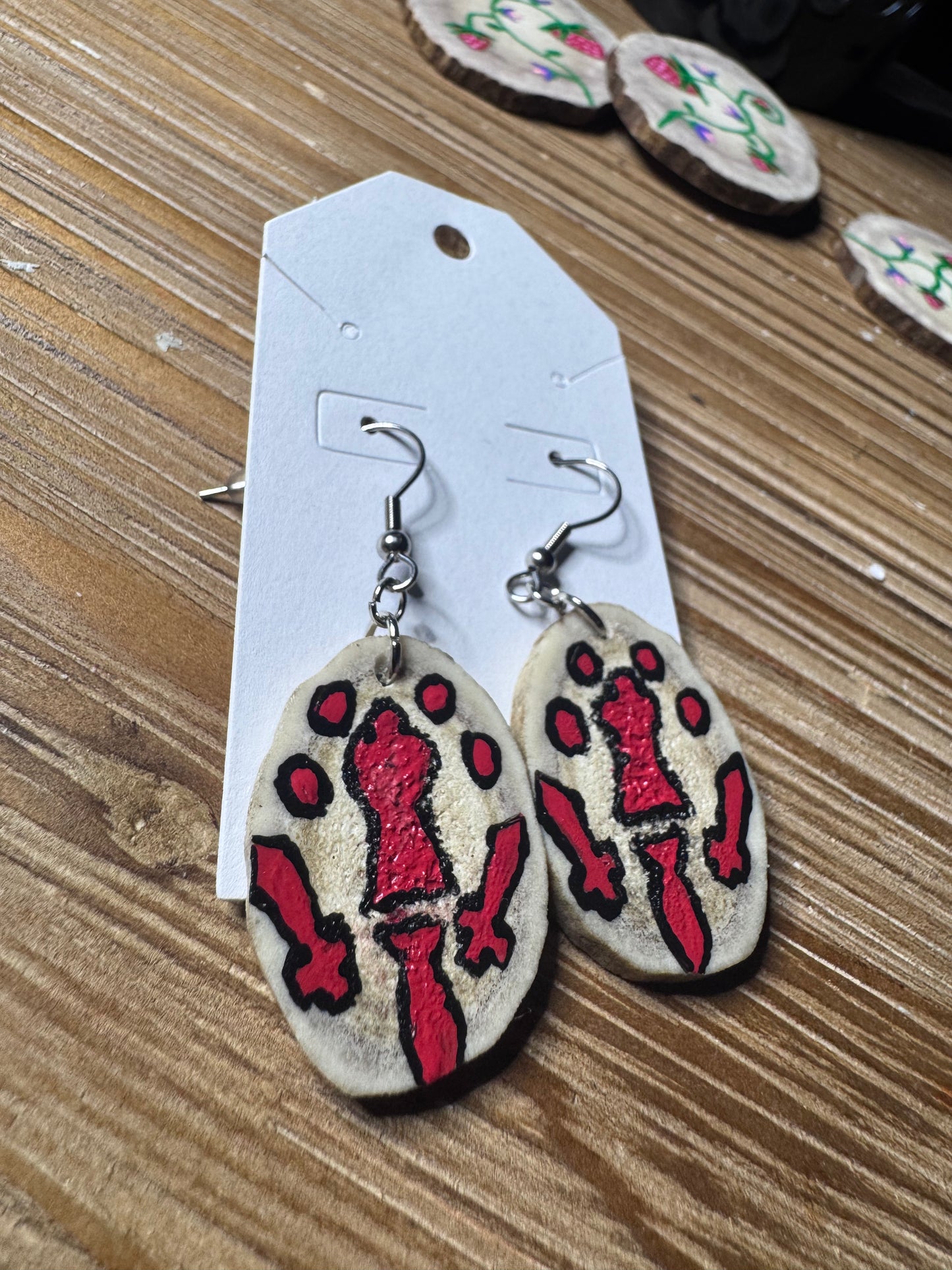 Bagese Set Antler Earrings
