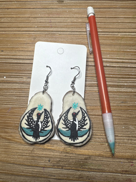 Rebel Loon Antler Earrings