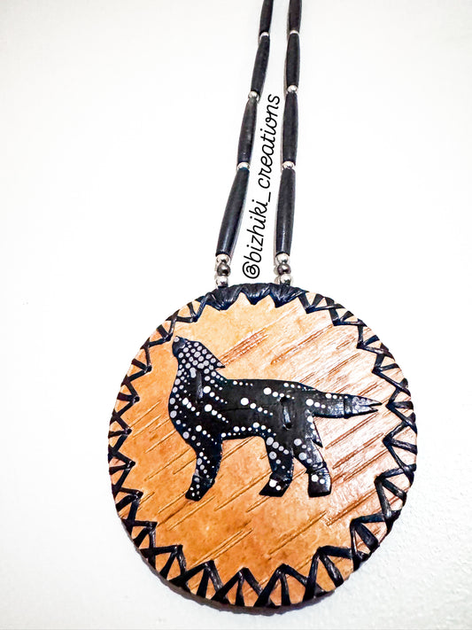 Shooting Star Wolf Medallion