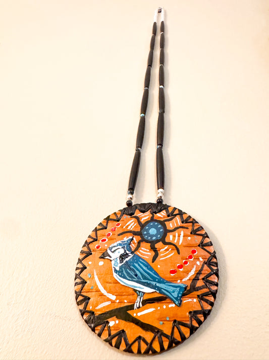 Blue Jay Birch Medallion