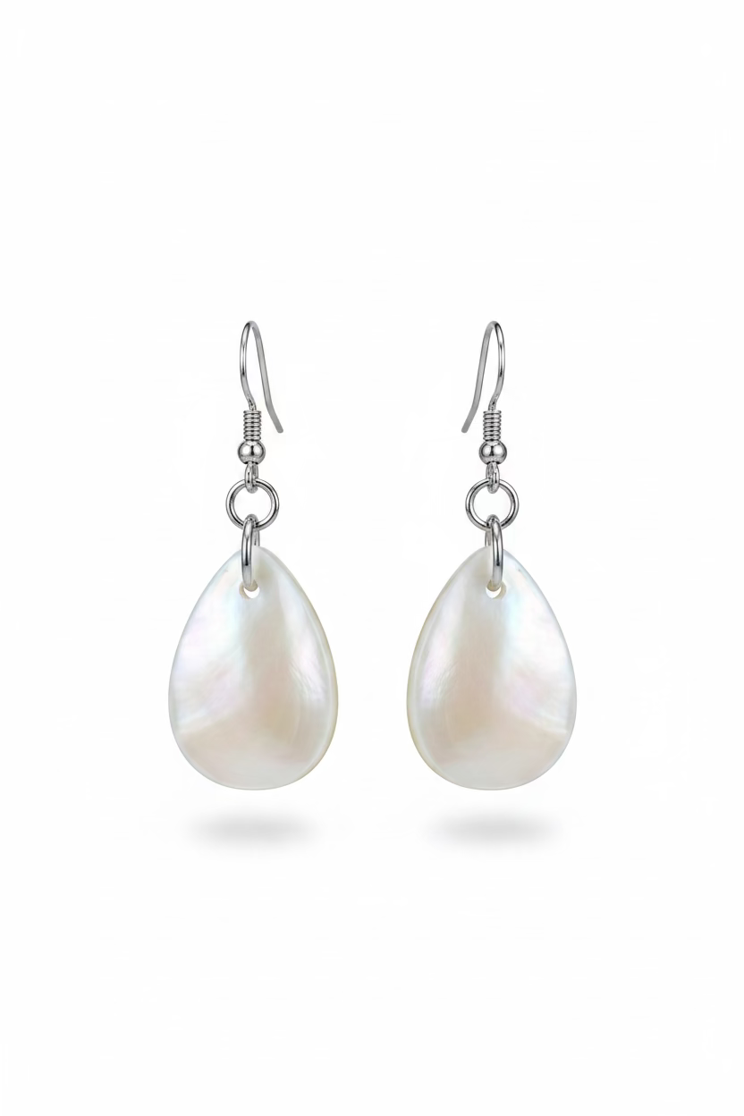 Mother of Pearl Teardrop Earrings