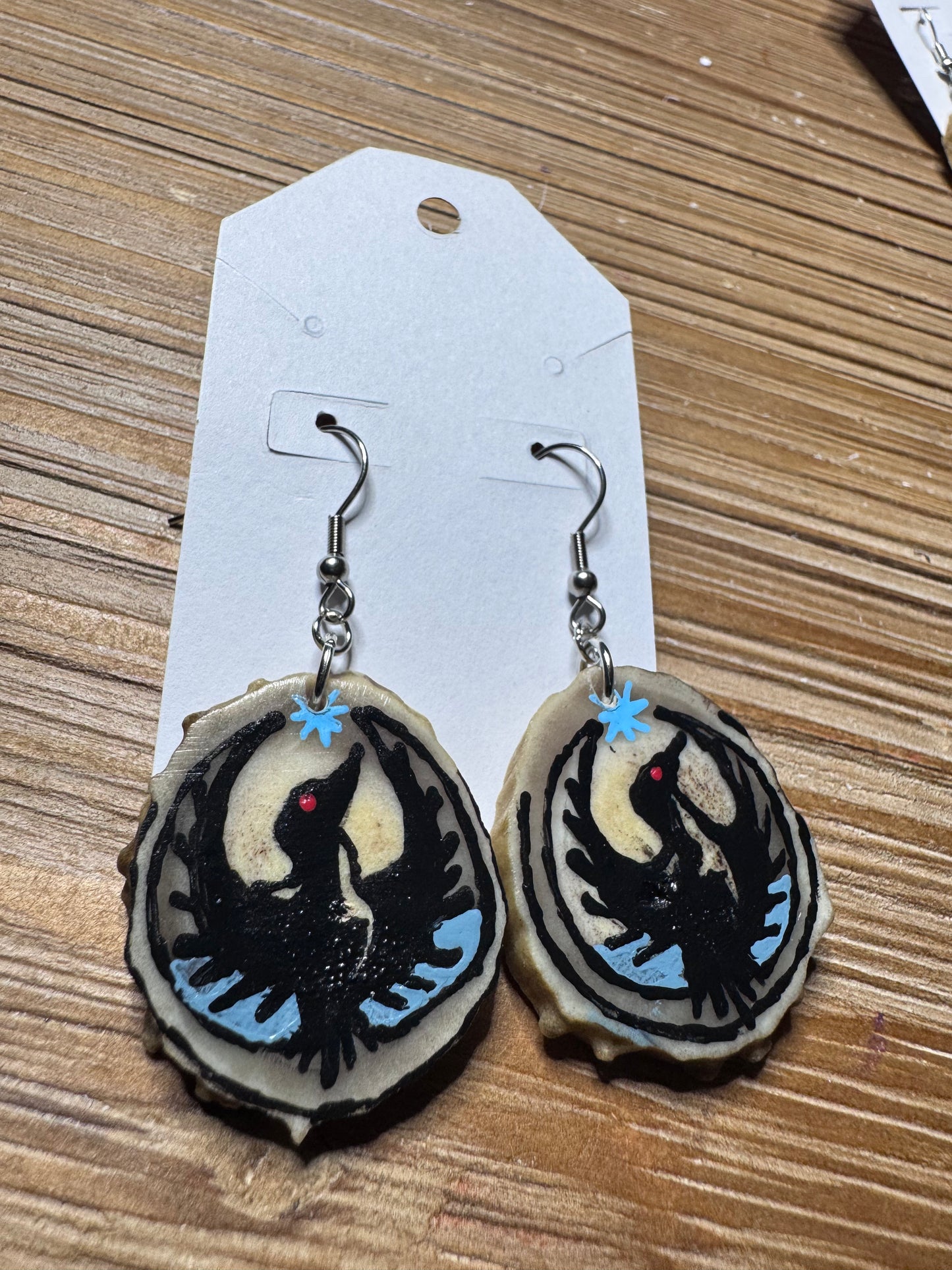 Rebel Loon Antler Earrings
